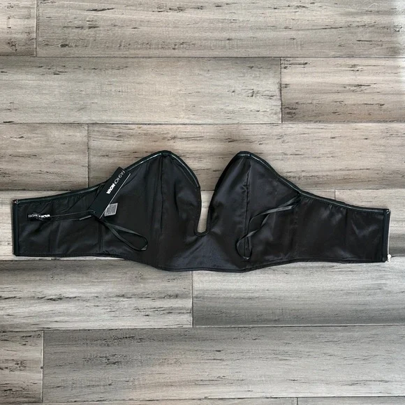 NWT Black Strapless Women's Top - Picture 3 of 5